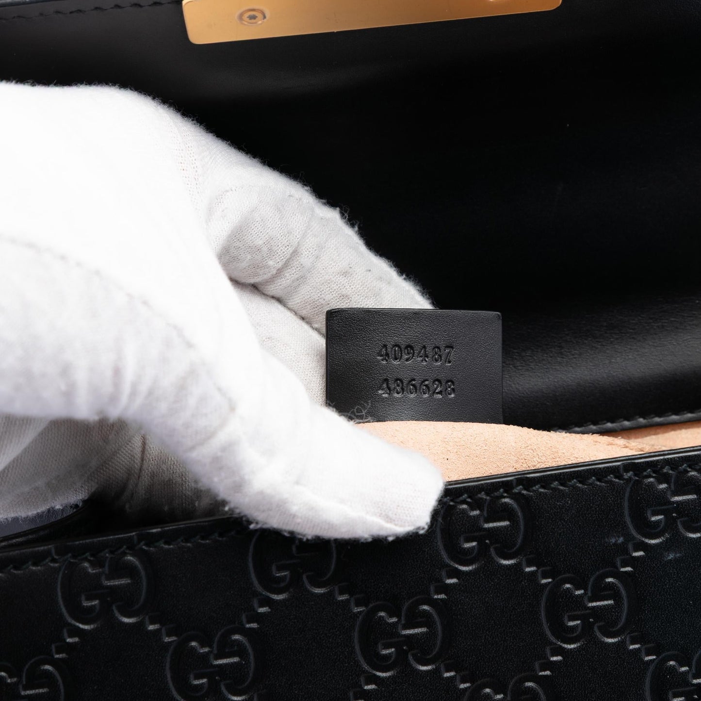 Gucci Small Guccissima Padlock Crossbody