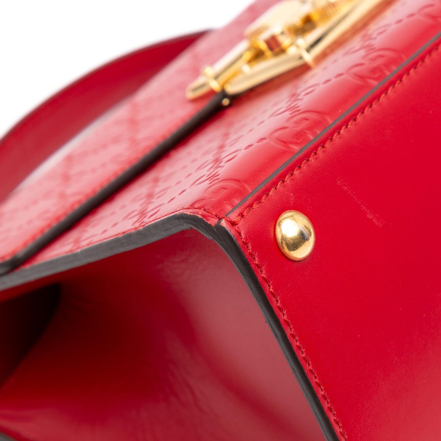 Gucci Small Guccissima Padlock Satchel