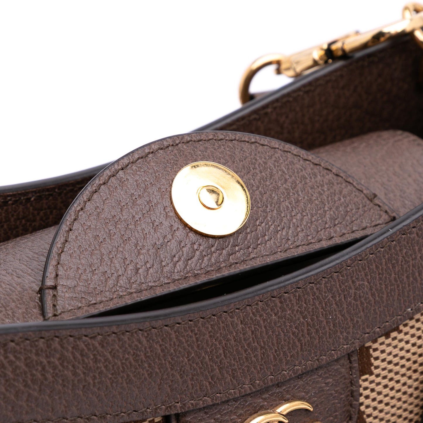 Gucci Small Jumbo GG Canvas Bamboo Diana Satchel
