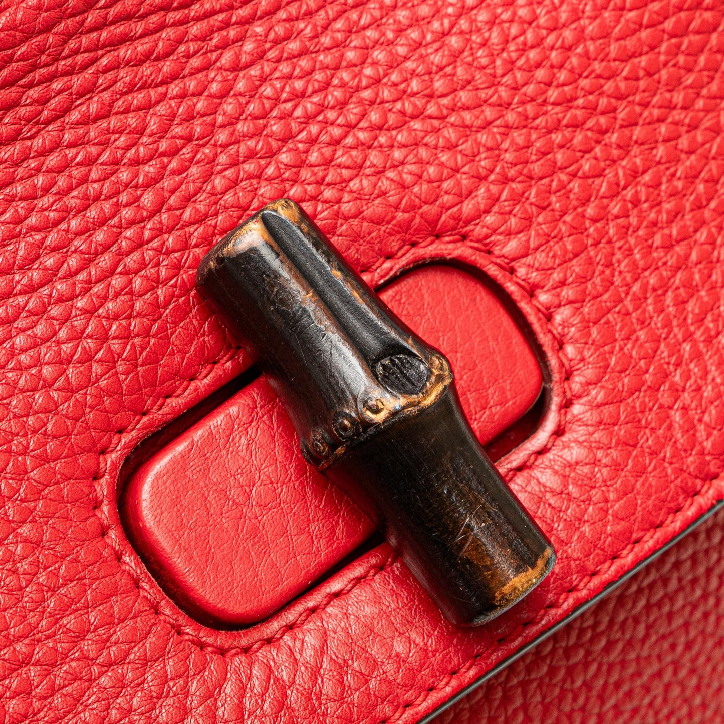 Gucci Small Leather Bamboo Daily Satchel