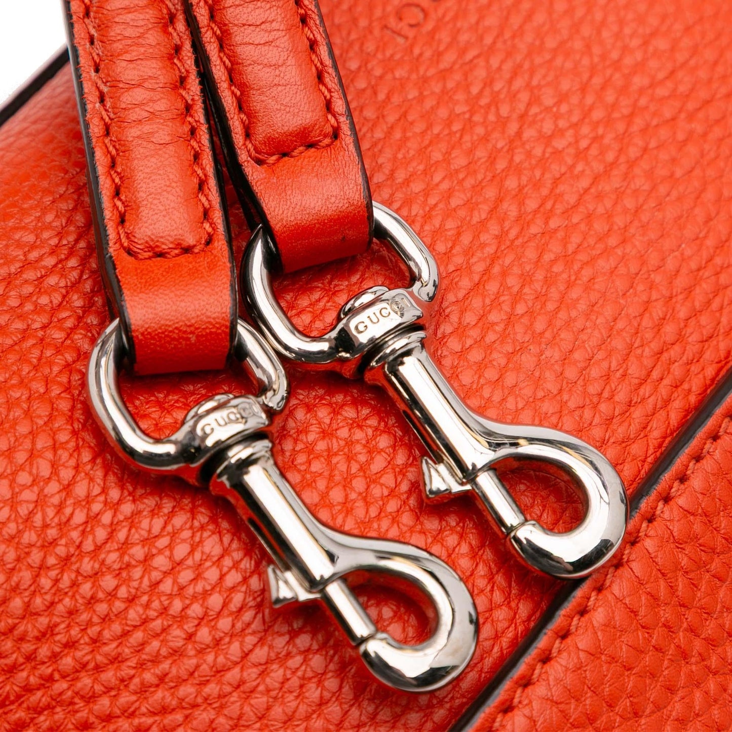 Gucci Small Leather Bamboo Daily Satchel