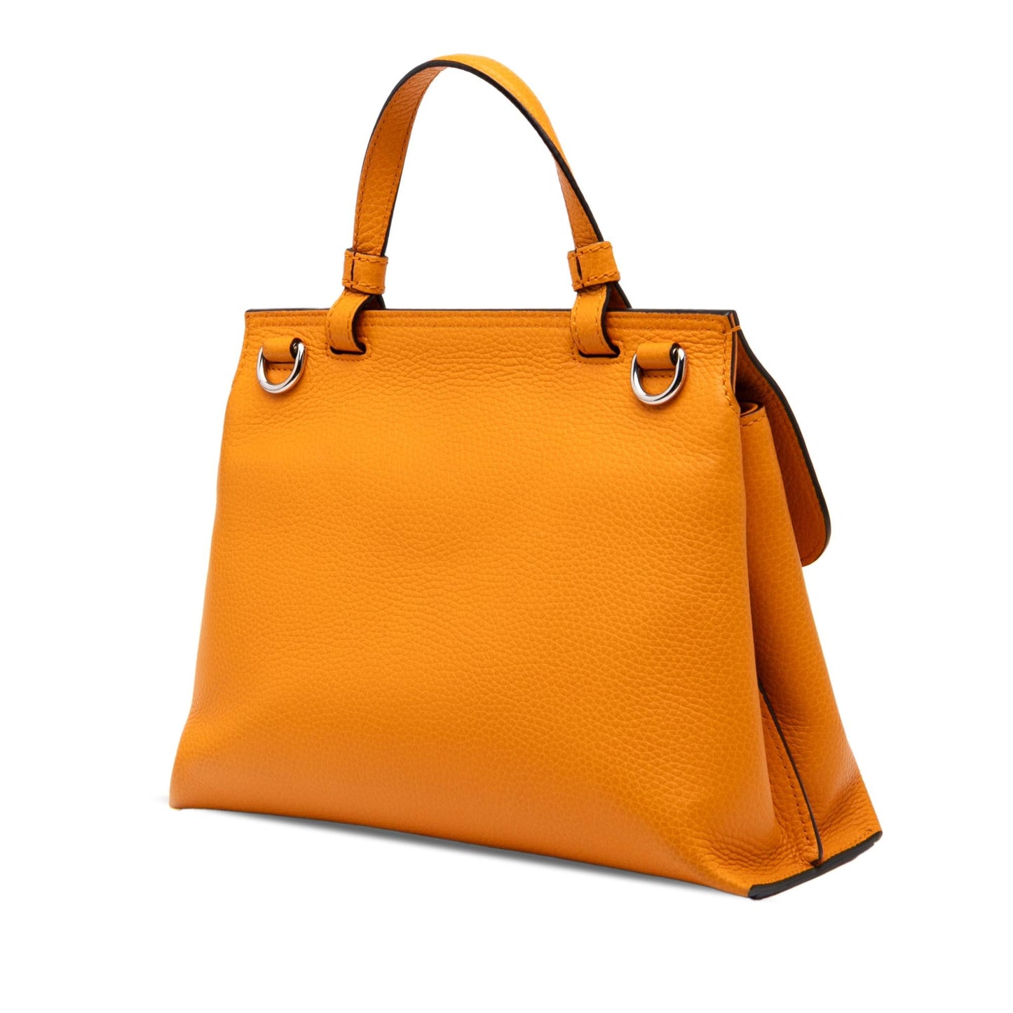 Gucci Small Leather Bamboo Daily Satchel