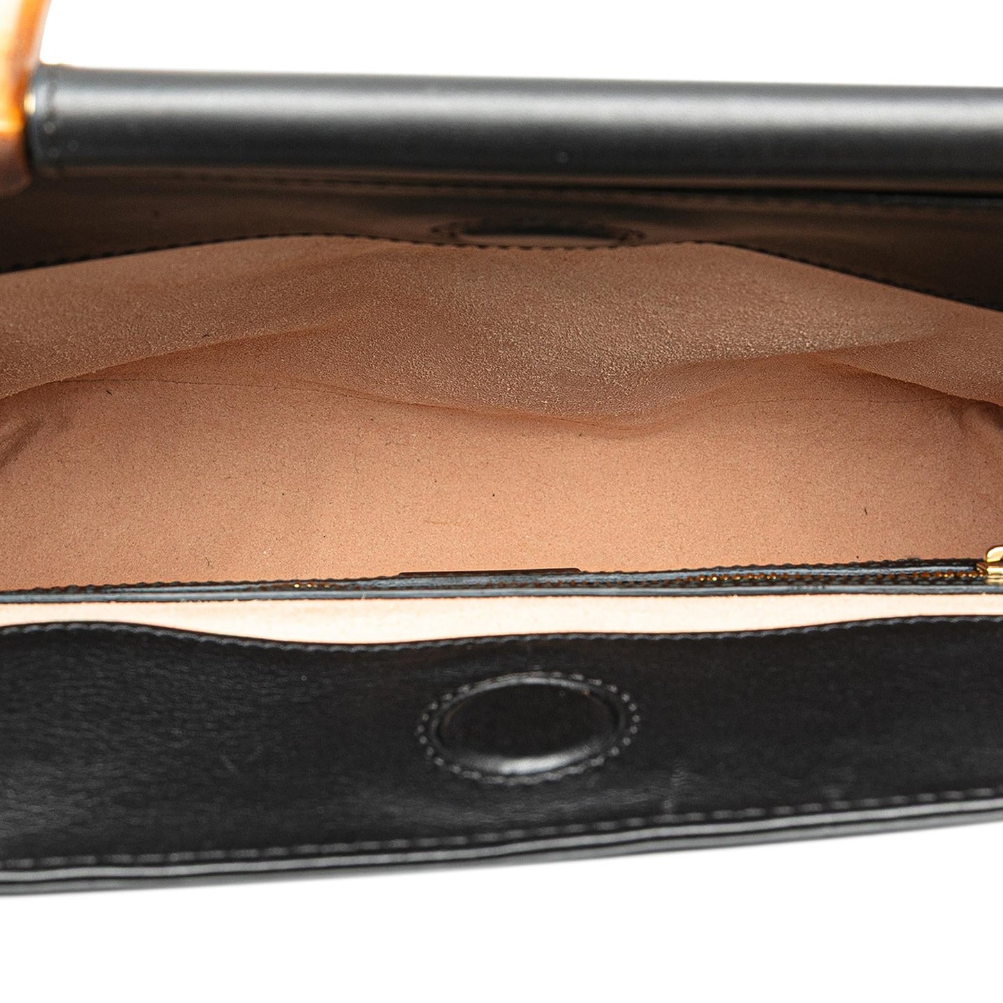 Gucci Small Leather Bamboo Nymphaea Satchel