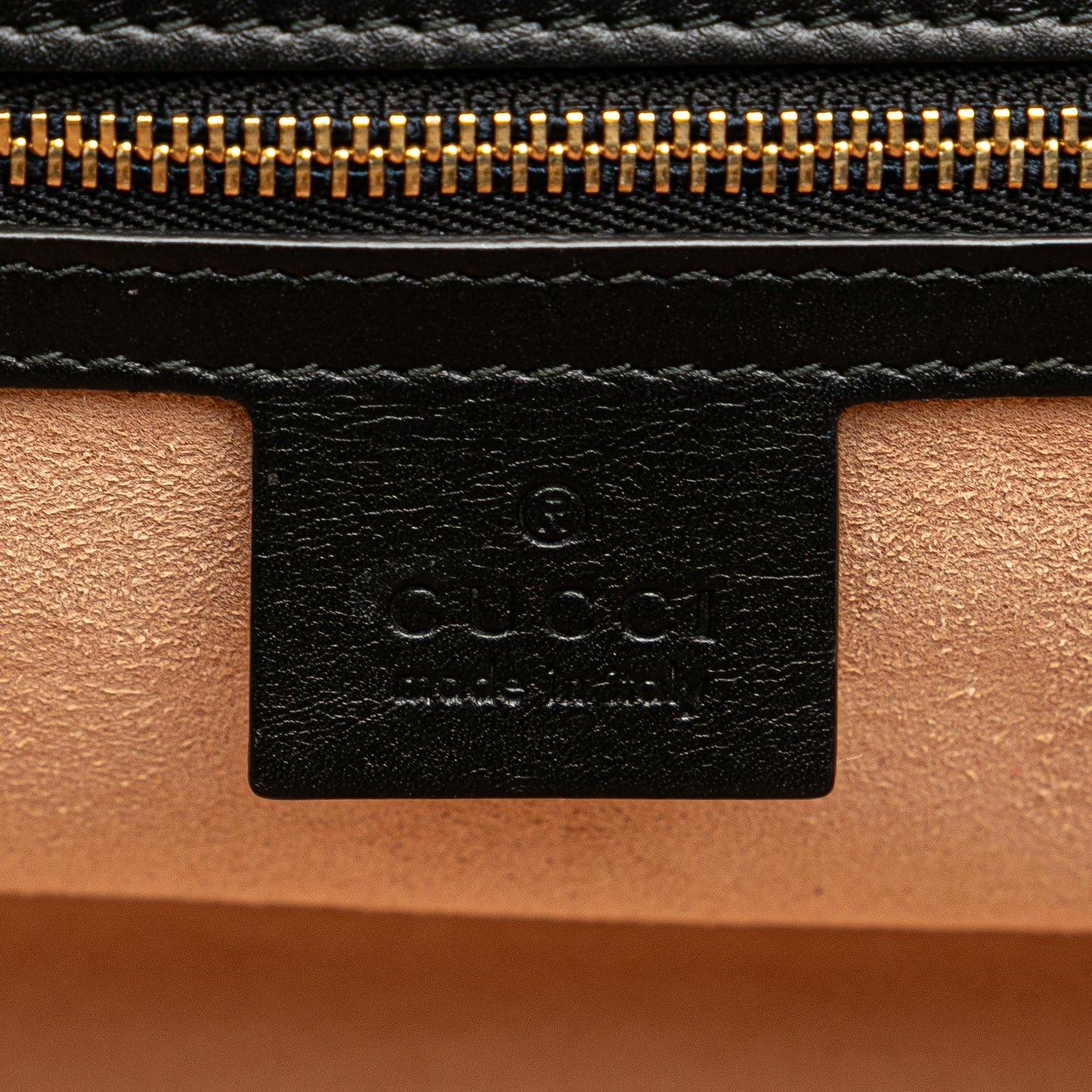 Gucci Small Leather Bamboo Nymphaea Satchel