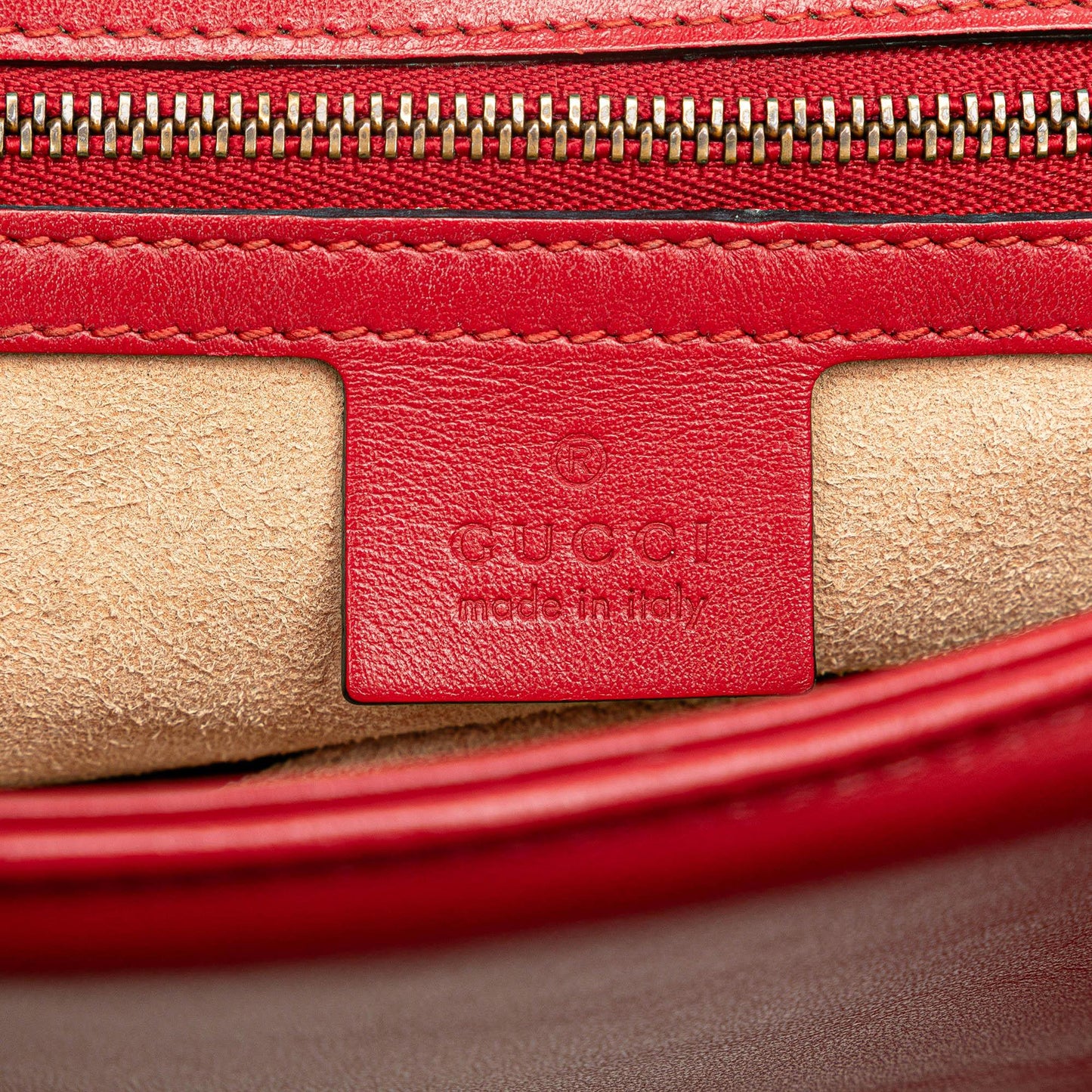 Gucci Small Leather GG Marmont Top Handle Satchel