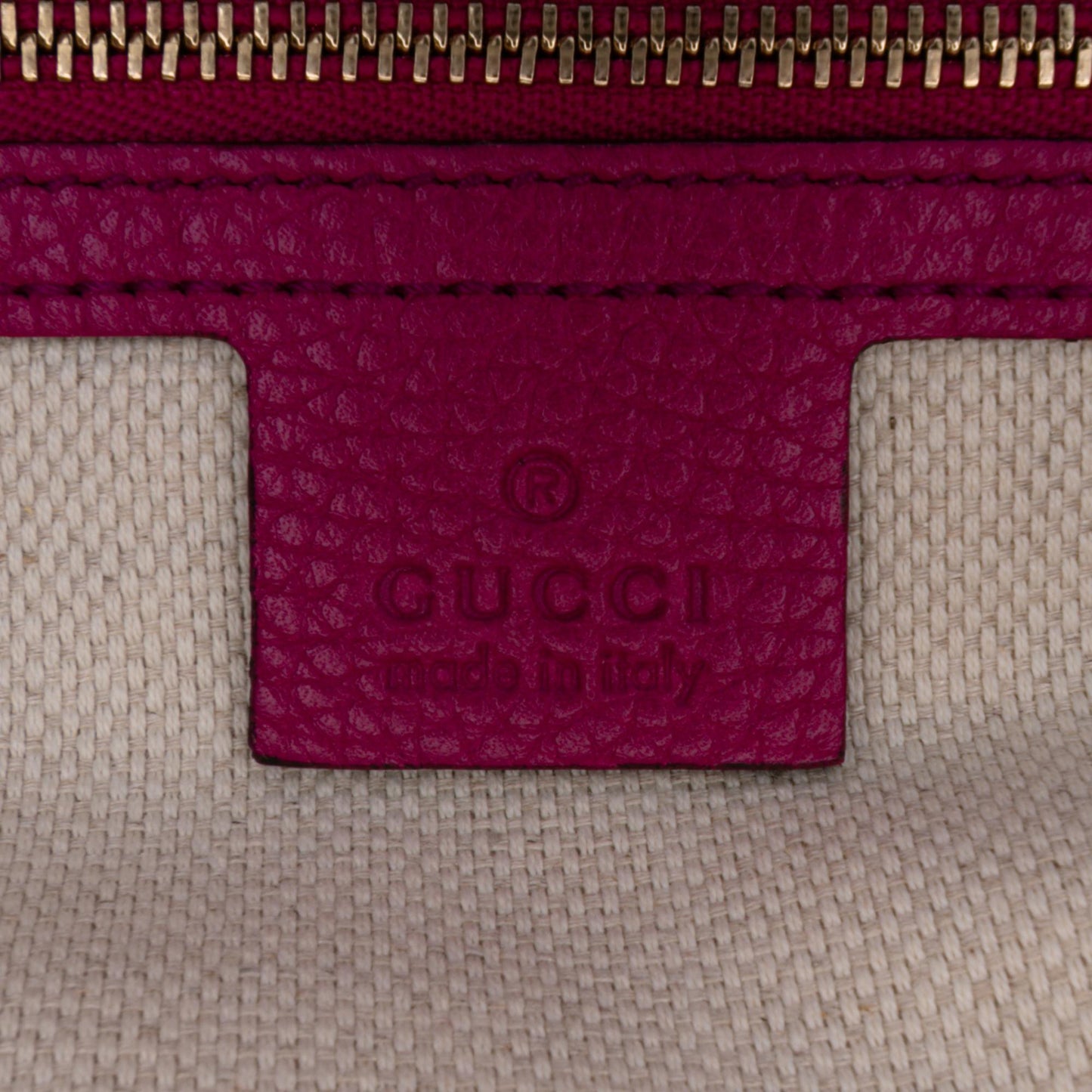 Gucci Small Leather Soho Cellarius Satchel
