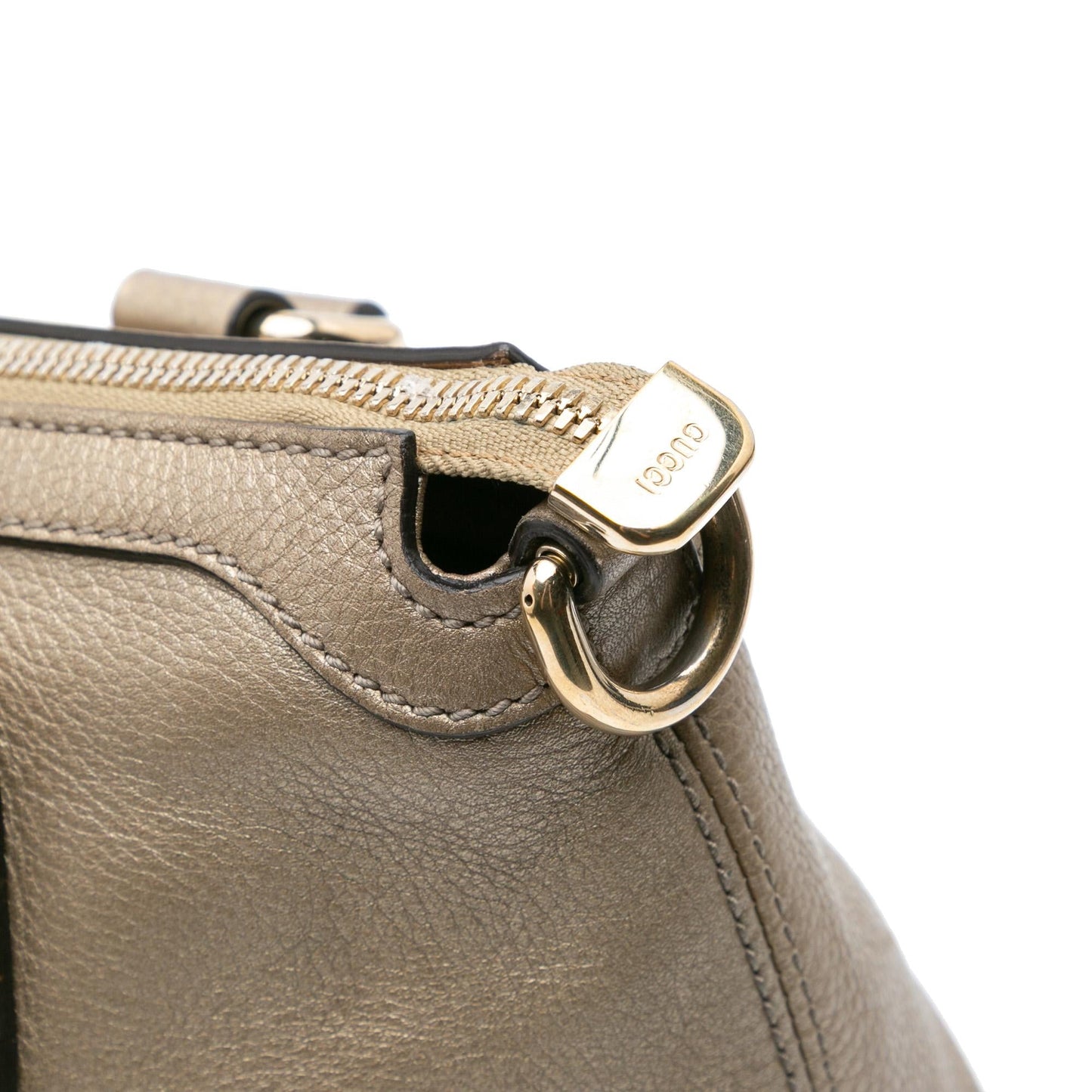 Gucci Small Metallic Leather Soho Working Satchel