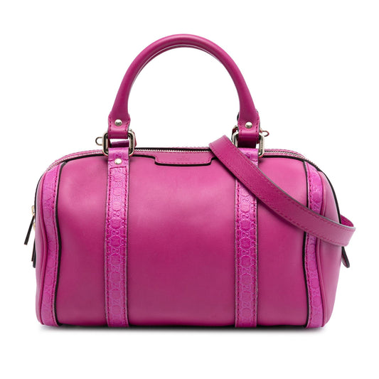 Gucci Small Microguccissima Trimmed Leather Joy Boston Bag