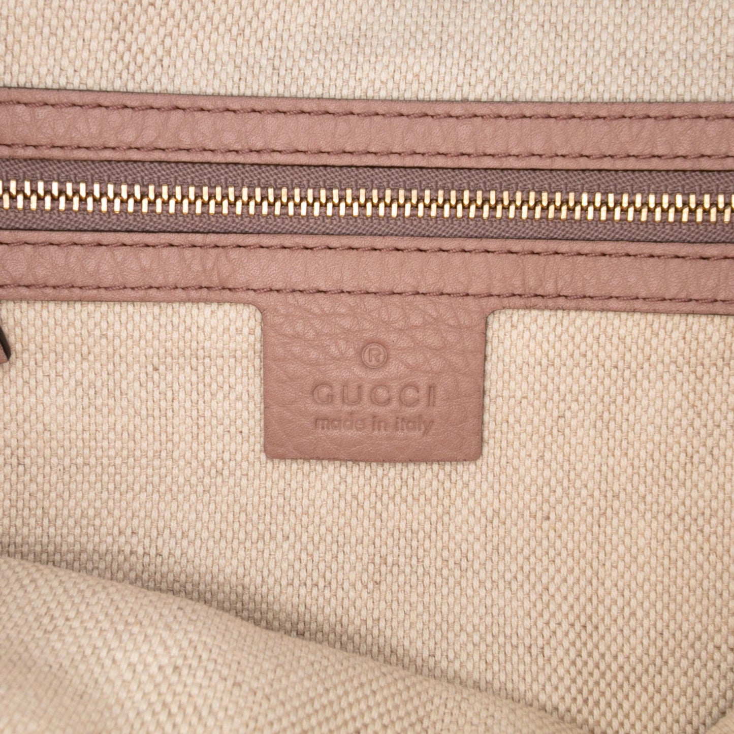 Gucci Small Pebbled Leather Soho Cellarius Satchel