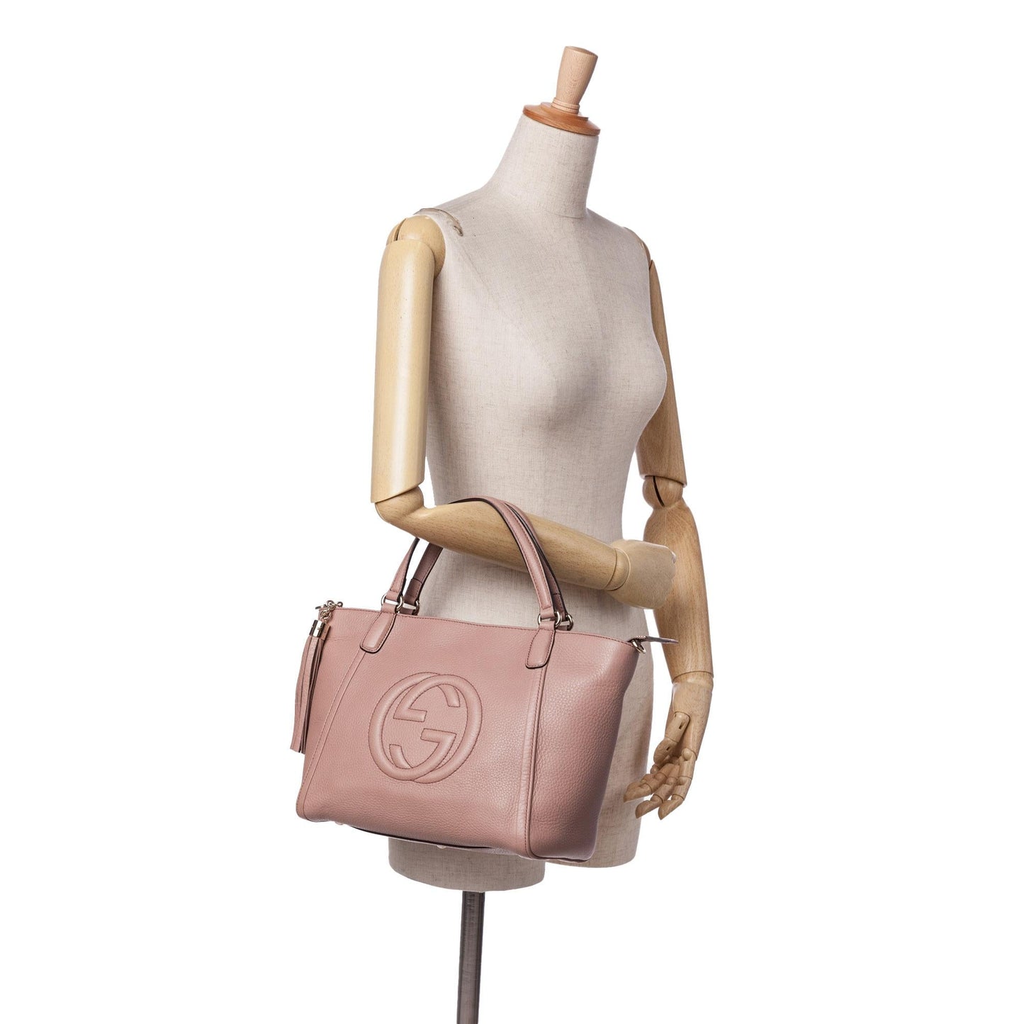 Gucci Small Pebbled Leather Soho Cellarius Satchel
