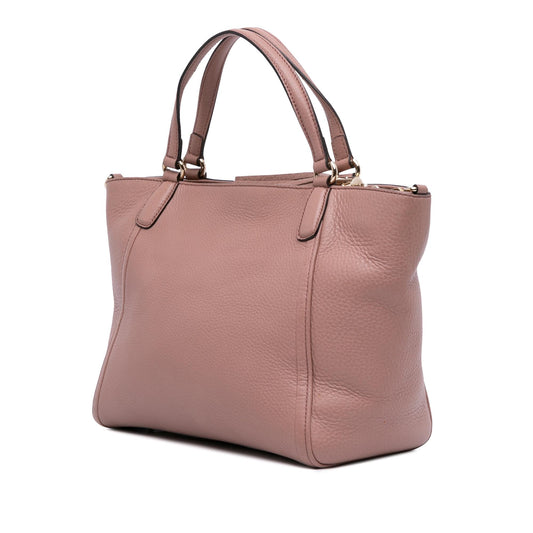 Gucci Small Pebbled Leather Soho Cellarius Satchel