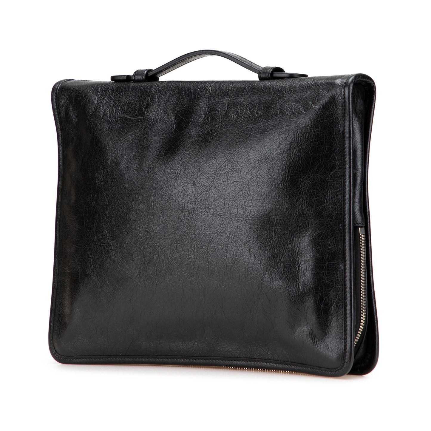 Gucci Soft Leather Interlocking G Portfolio Business Bag