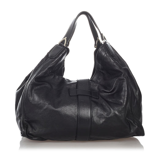 Luxury Gucci Soft Stirrup Leather Tote Bag (SHG-Dw2BmF)