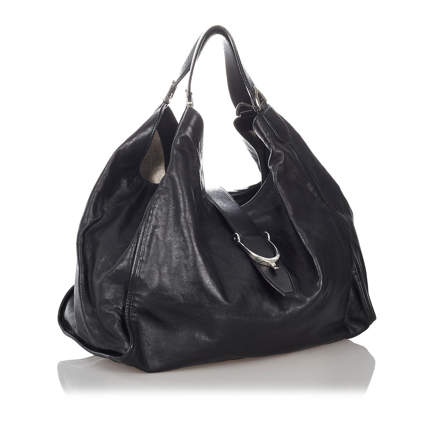 Luxury Gucci Soft Stirrup Leather Tote Bag (SHG-Dw2BmF)