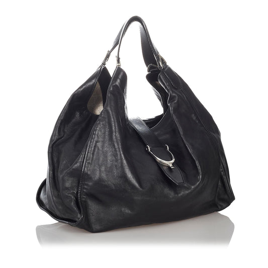 Luxury Gucci Soft Stirrup Leather Tote Bag (SHG-Dw2BmF)