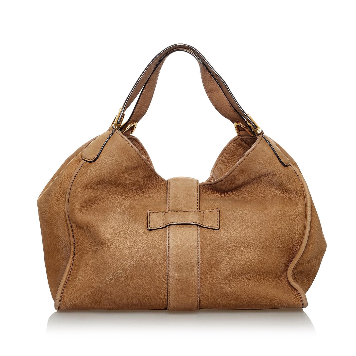 Gucci Soft Stirrup Nubuck Leather Shoulder Bag (SHG-30343)