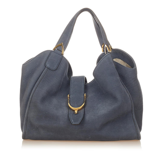 Gucci Soft Stirrup Nubuck Leather Tote Bag (SHG-25880)