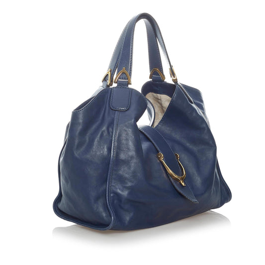 Gucci Soft Stirrup Nubuck Leather Tote Bag (SHG-30728)