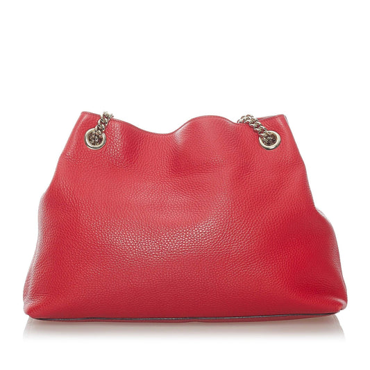 Luxury Gucci Soho Chain Leather Shoulder Bag (SHG-34502)