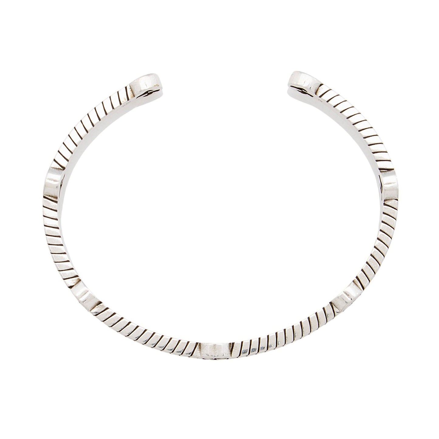Gucci Sterling Silver Chain Interlocking G Station Cuff