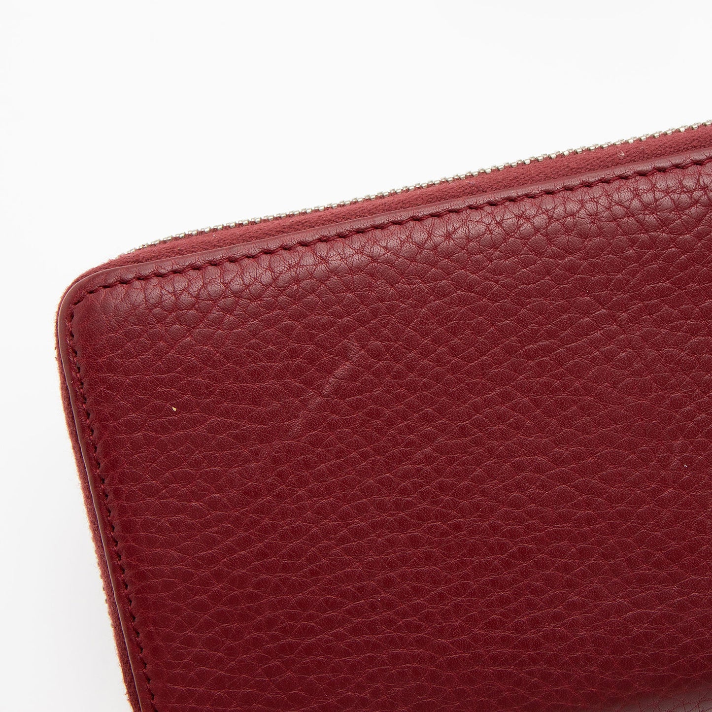 Gucci Studded Leather Soho Zip Around Wallet