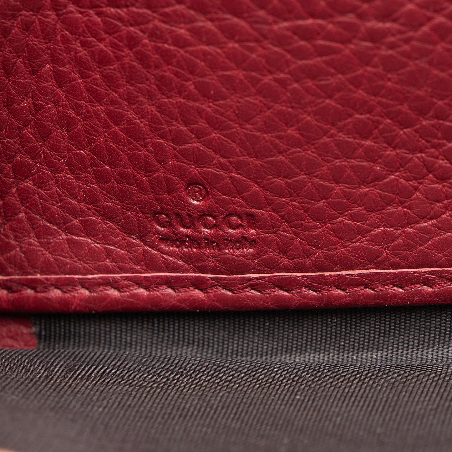 Gucci Studded Leather Soho Zip Around Wallet