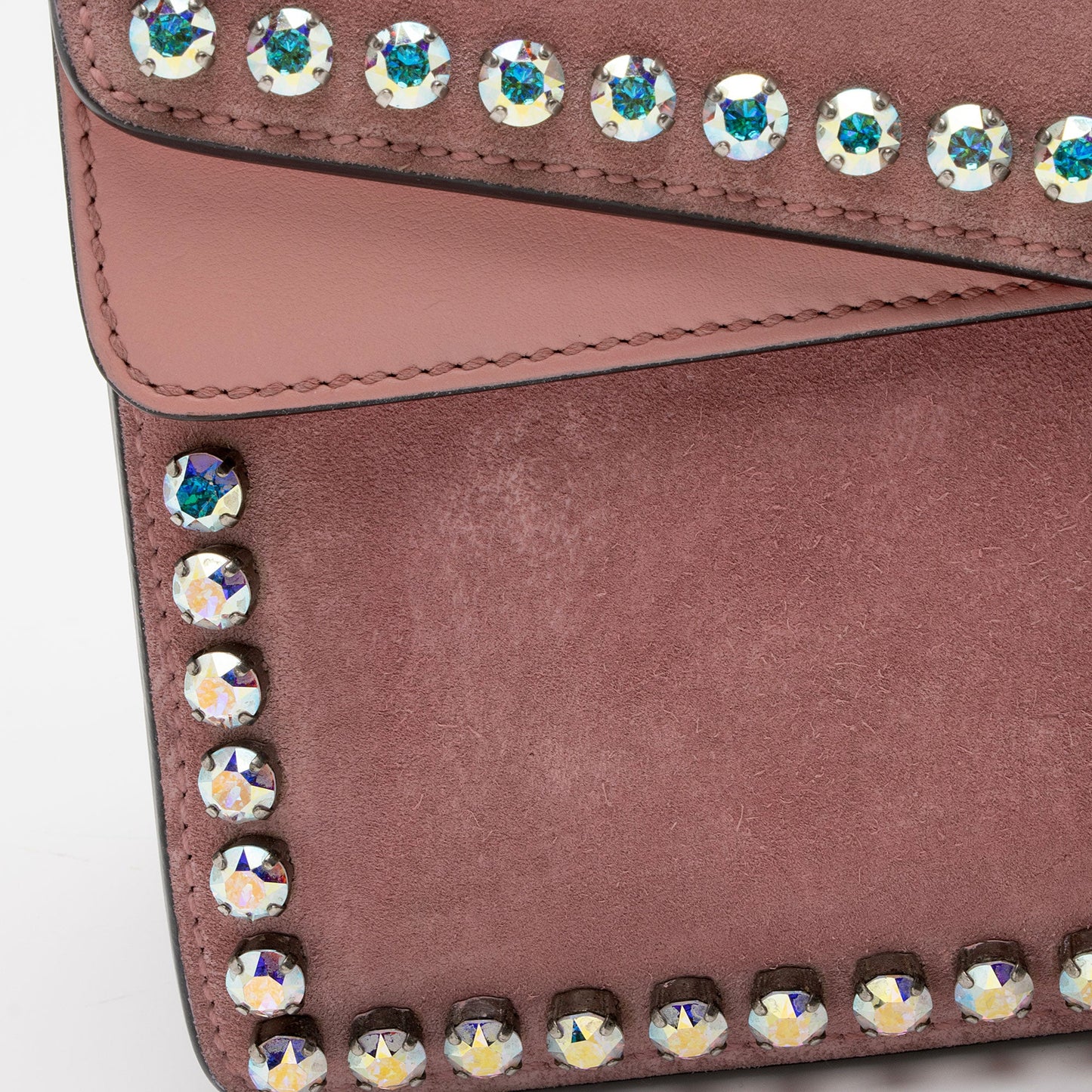 Gucci Suede Crystal Dionysus Medium Shoulder Bag