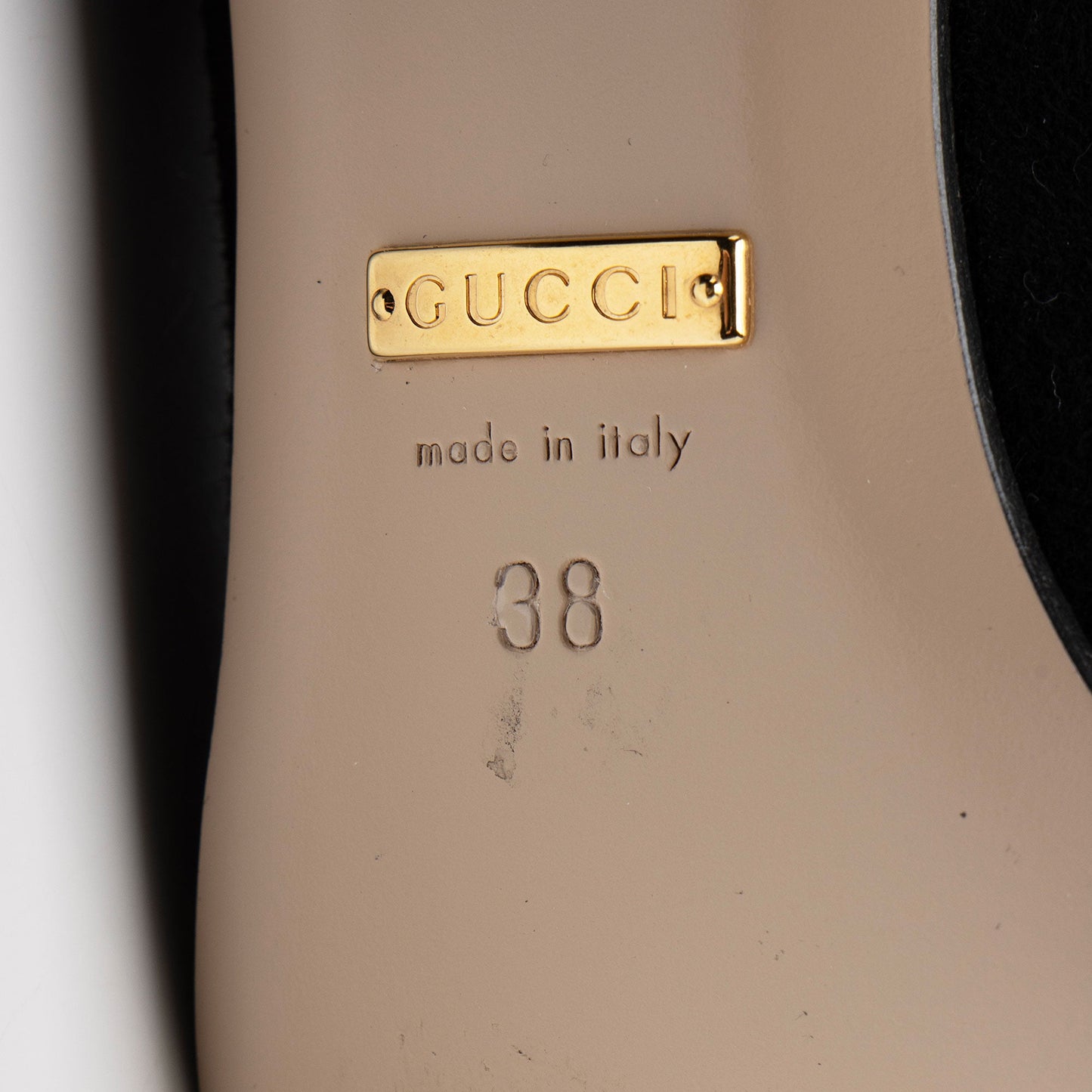 Gucci Suede GG Marmont Pumps - Size 8 / 38 (SHF-rhKAsc)