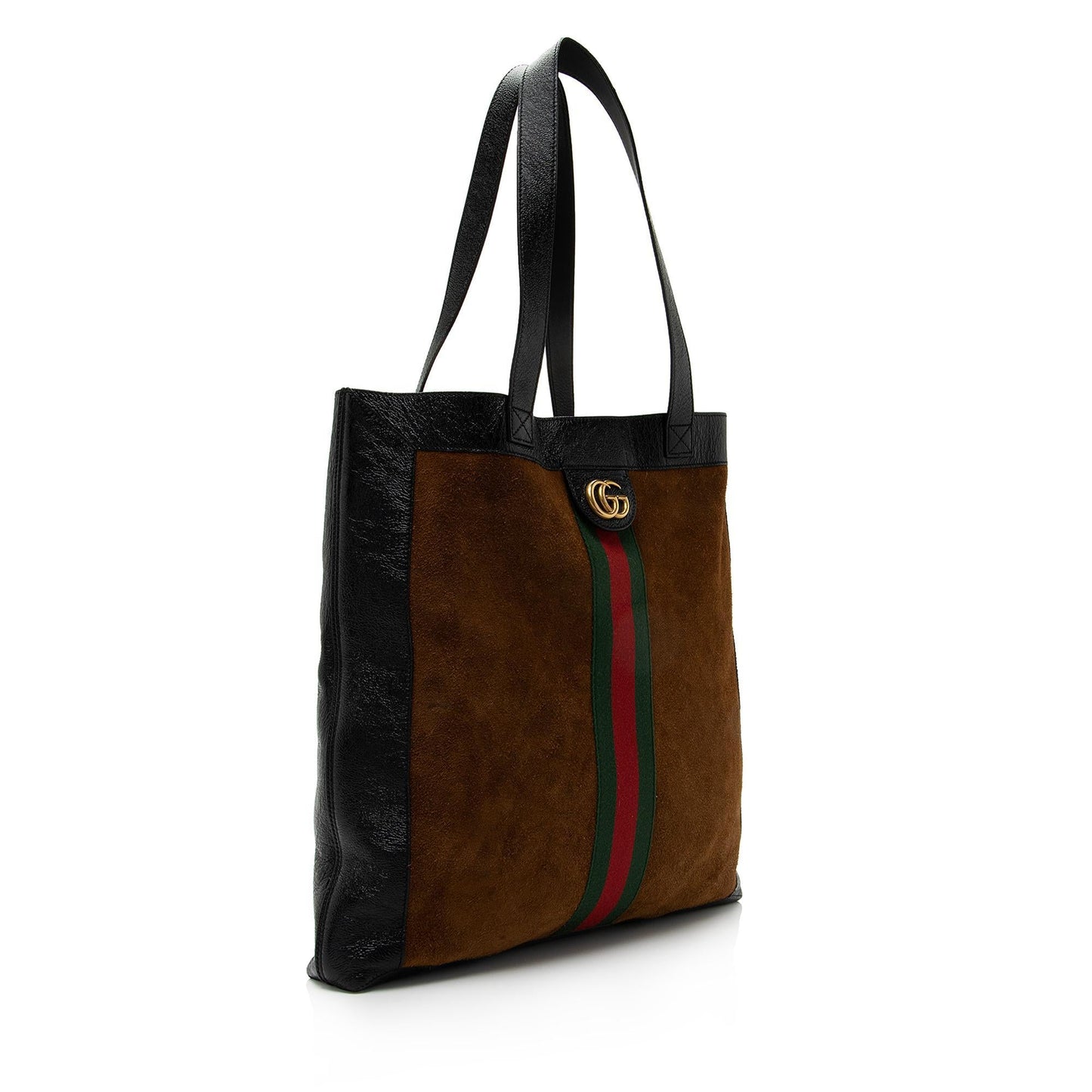 Luxury Gucci Suede Ophidia Vertical Large Shopping Tote (SHF-SeZMpK)