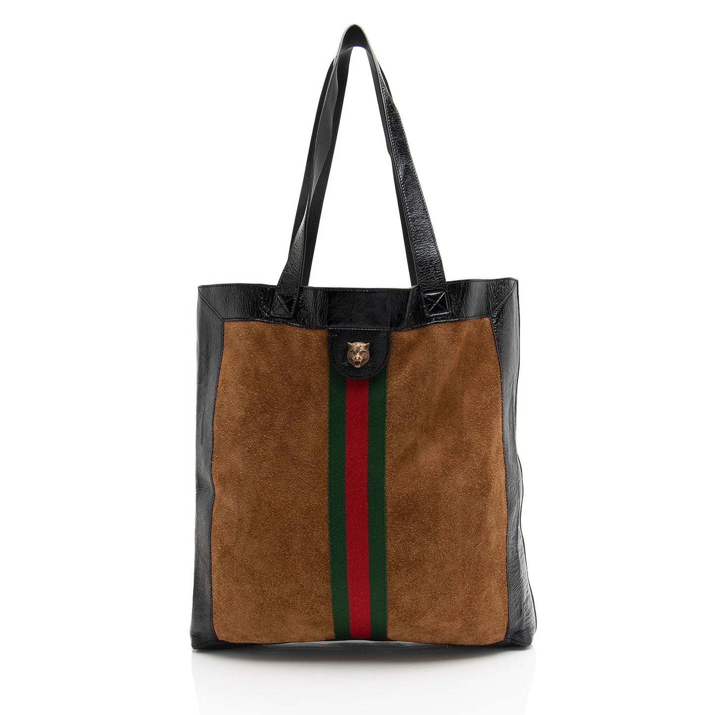 Gucci Suede Ophidia Vertical Large Shopping Tote (SHF-AbSm7x)