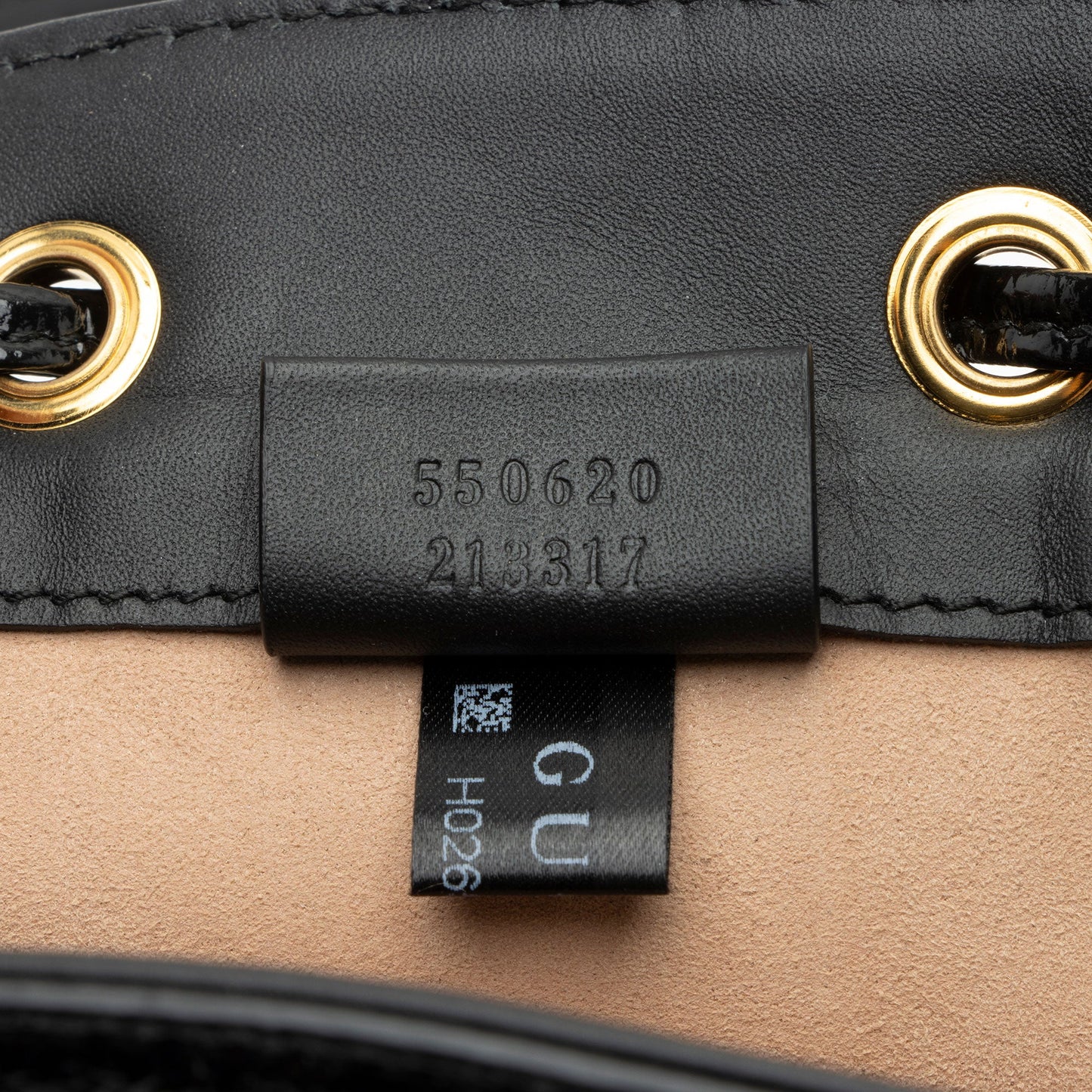Gucci Suede Patent Leather Ophidia Mini Bucket Bag (SHF-2h2Hru)
