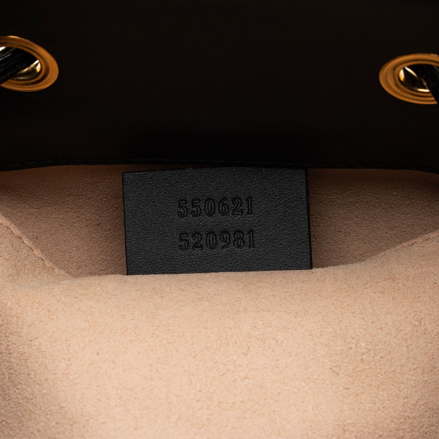 Gucci Suede Patent Leather Ophidia Small Bucket Bag