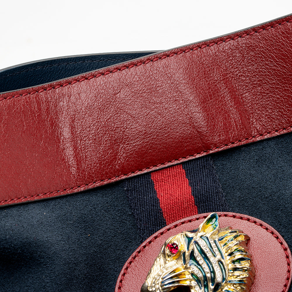 Gucci Suede Rajah Large Tote (SHF-20217)