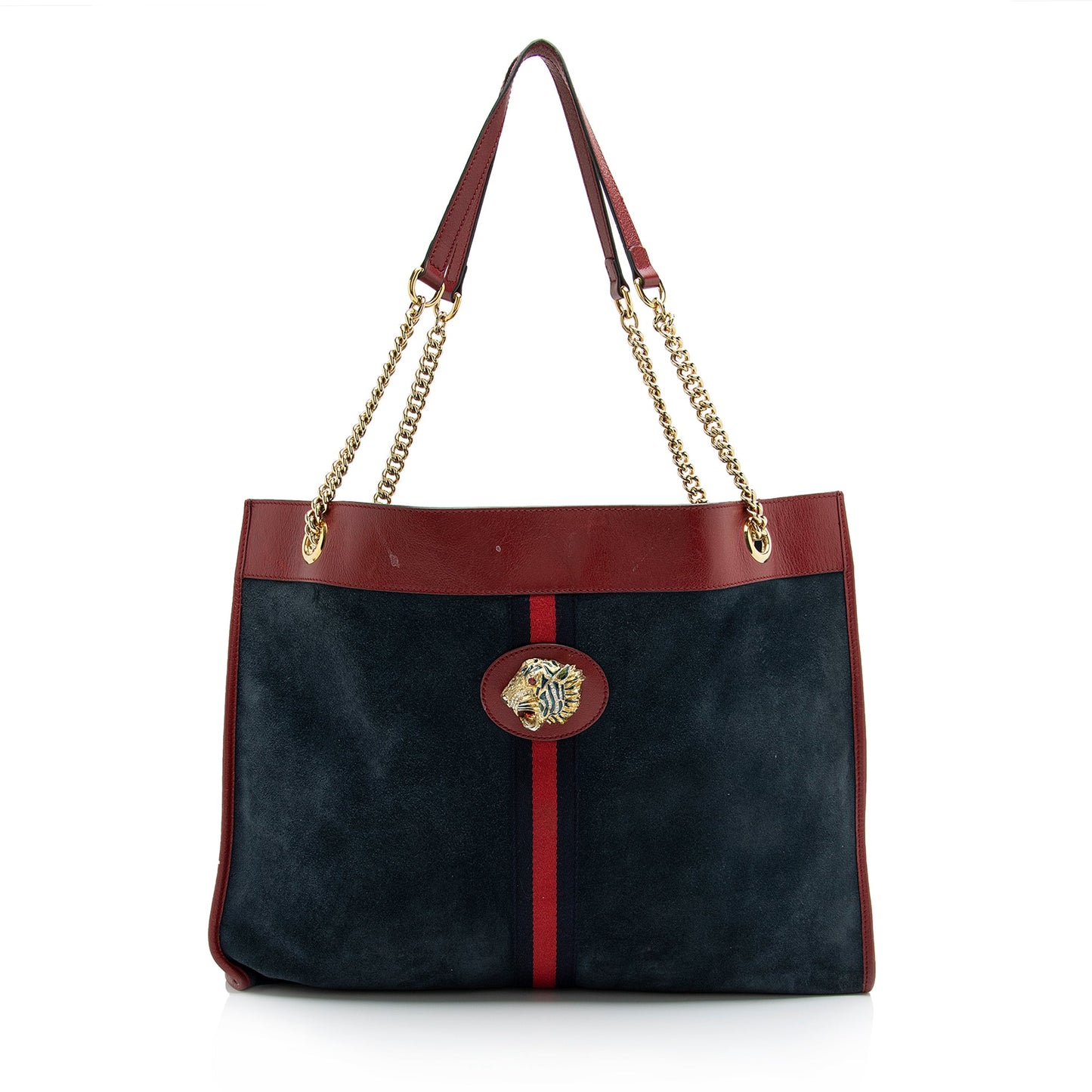 Gucci Suede Rajah Large Tote (SHF-23682)