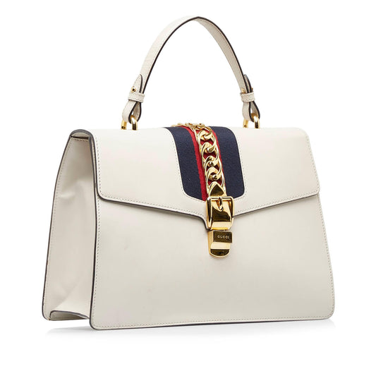 Gucci Sylvie Web Satchel (SHG-RIchpP)