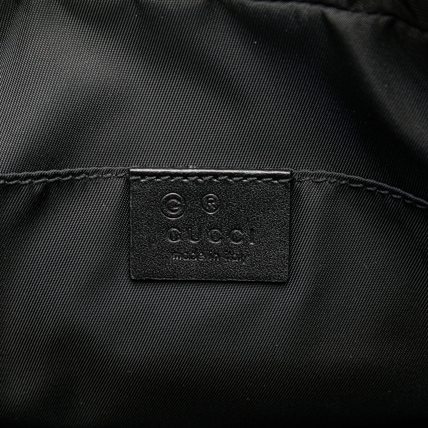 Gucci Techno Web Canvas Clutch