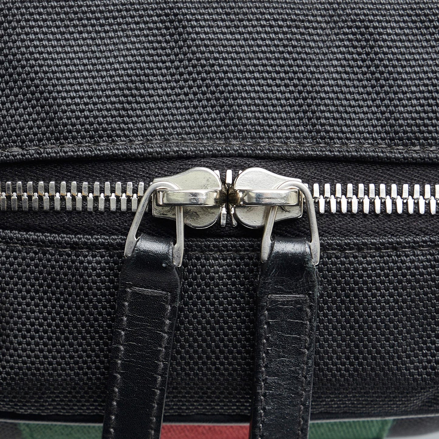 Gucci Techno Web Canvas Clutch