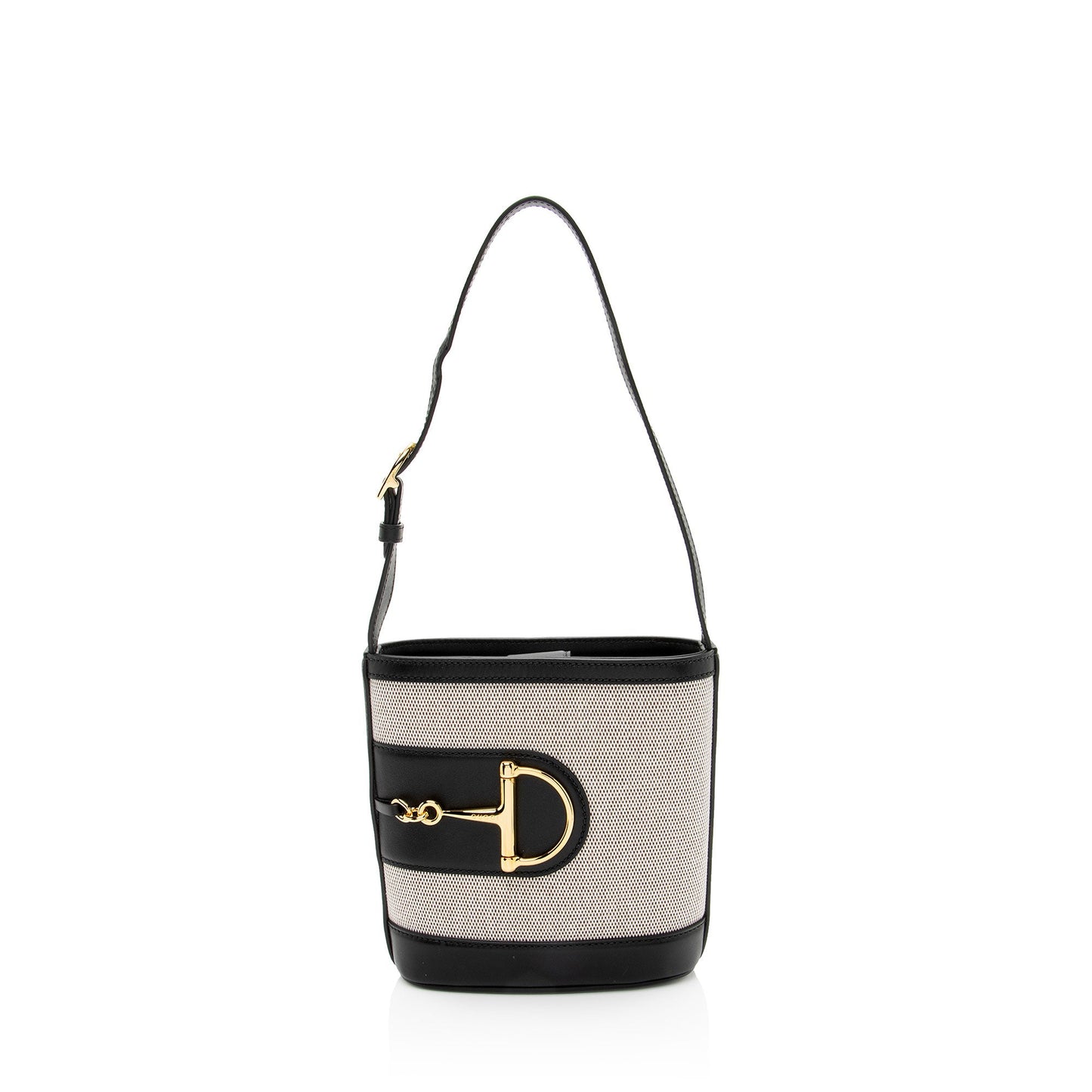 Gucci Toile Leather Gucci 73 Small Bucket Bag