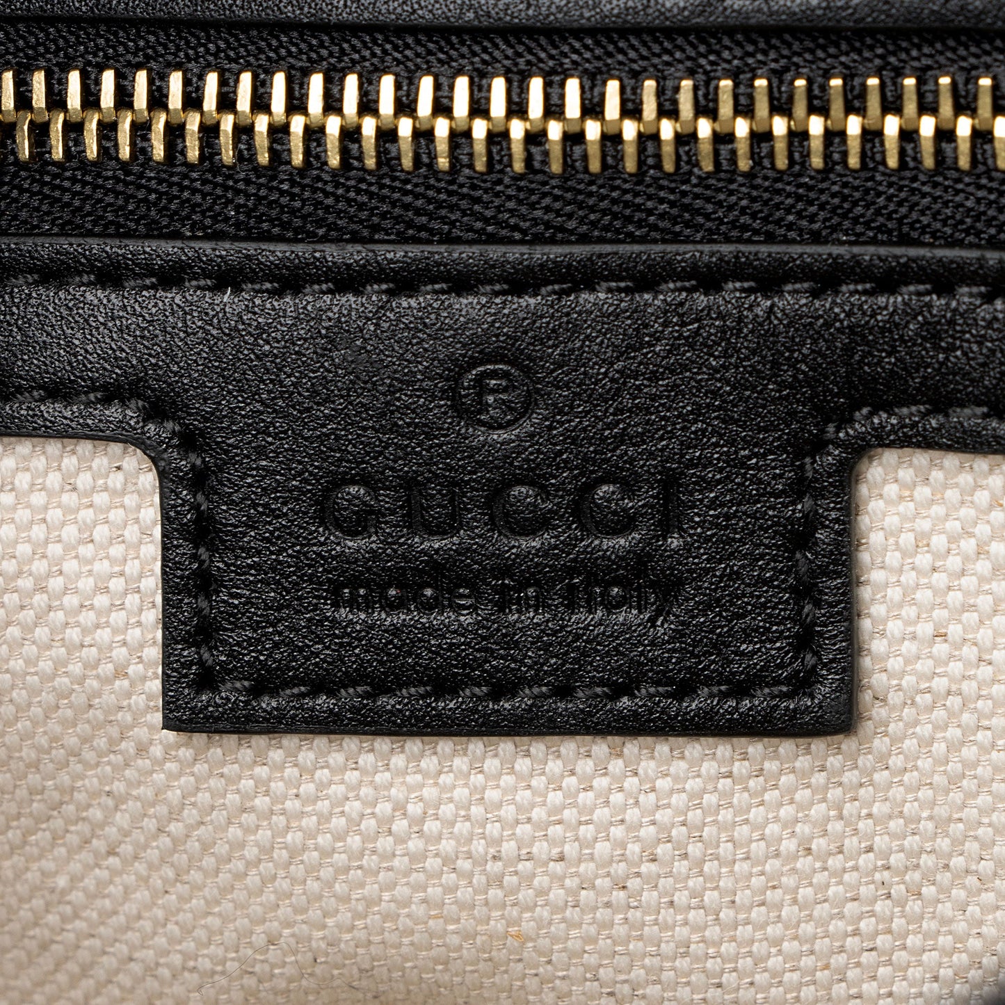 Gucci Toile Leather Gucci 73 Small Bucket Bag