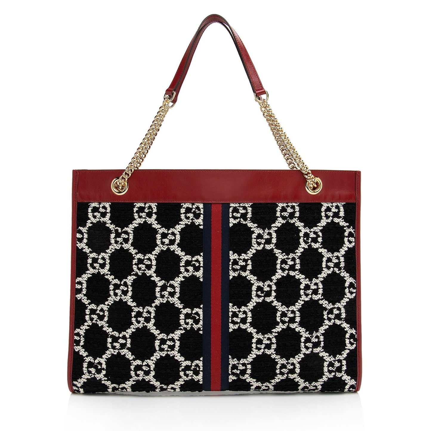 Luxury Gucci Tweed Rajah Large Tote (SHF-LR1VlY)