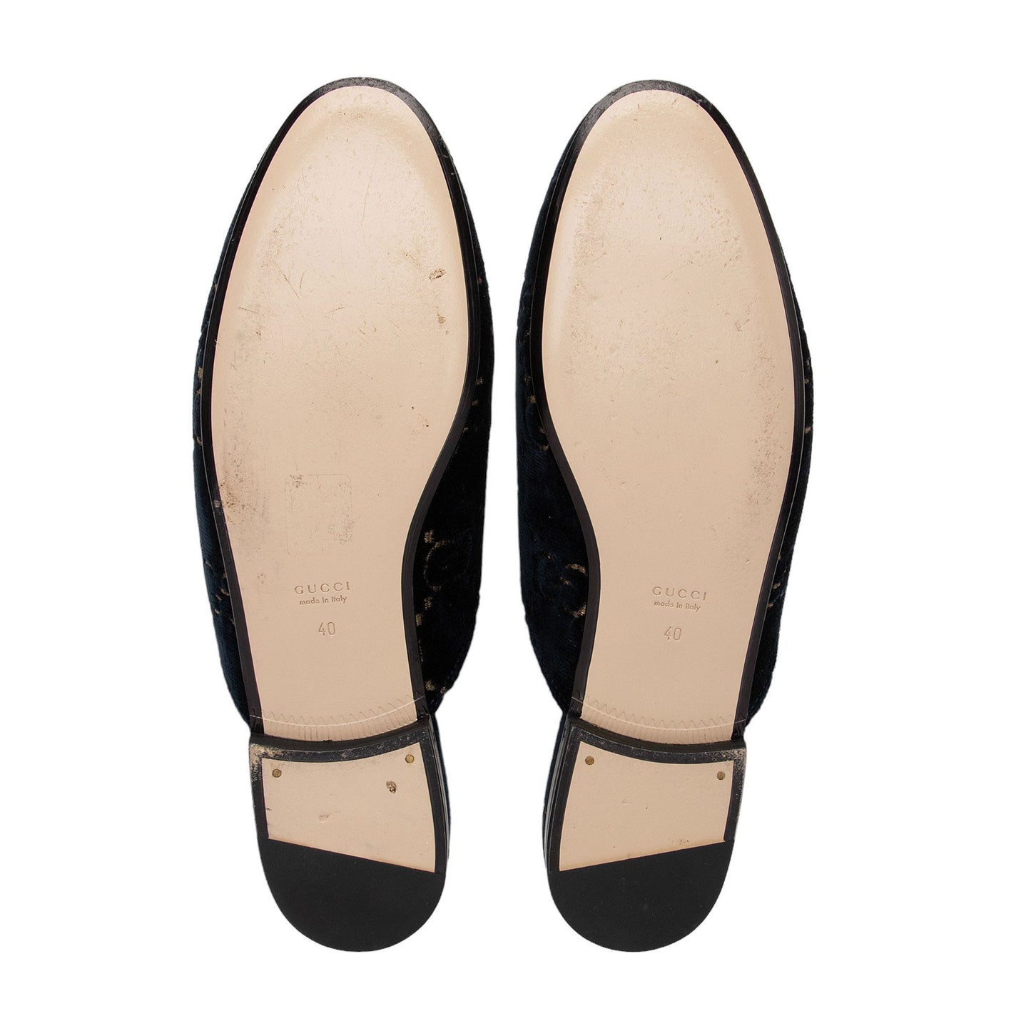 Gucci Velvet Princetown Mules - Size 10 / 40 (SHF-sXPnT2)