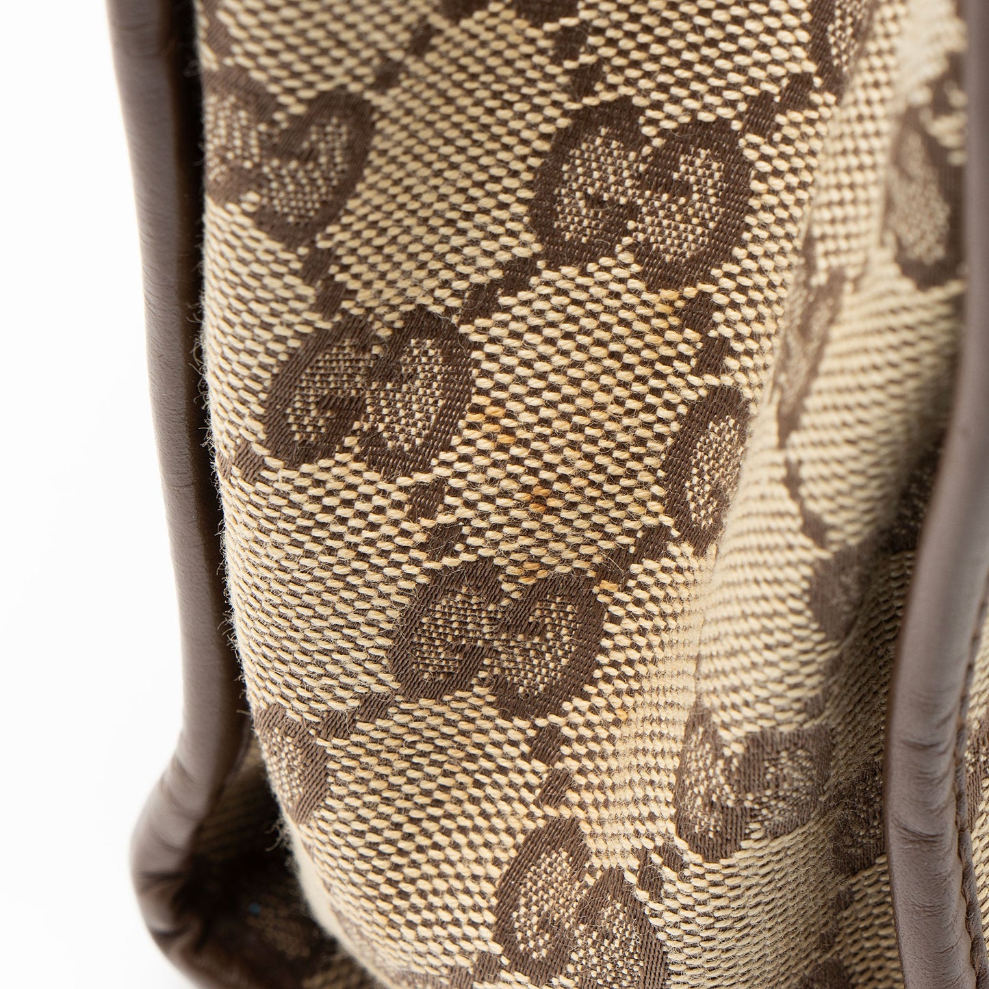 Gucci Vintage GG Canvas Bardot Small Satchel
