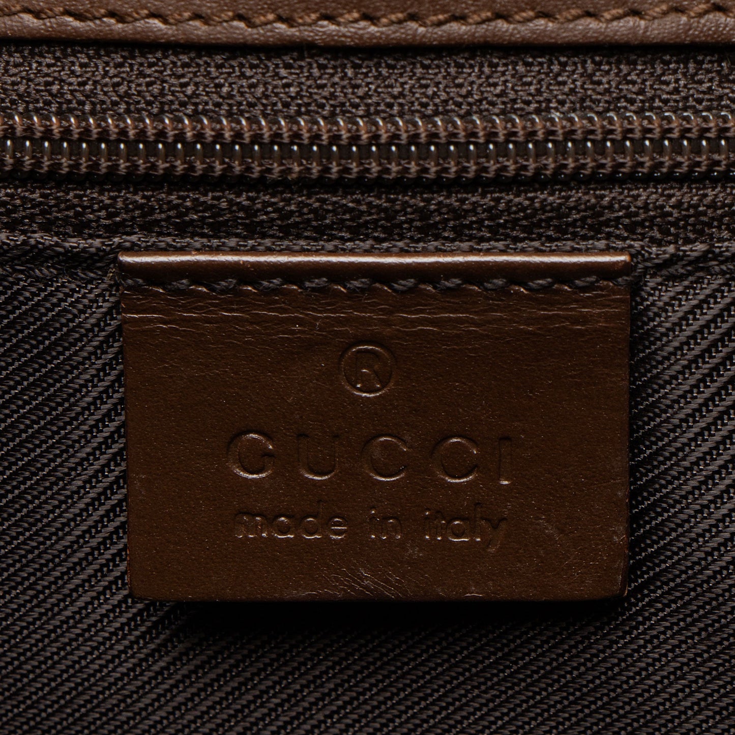 Gucci Vintage GG Canvas Bardot Small Satchel
