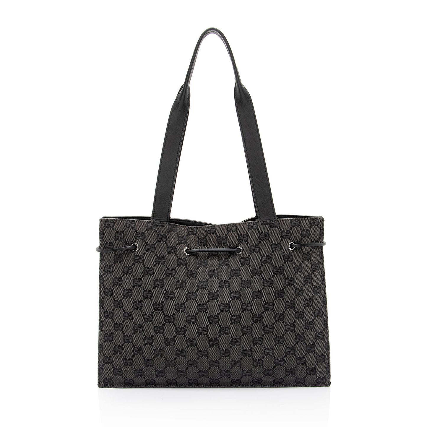 Gucci Vintage GG Canvas Drawstring Tote (SHF-psl0Np)