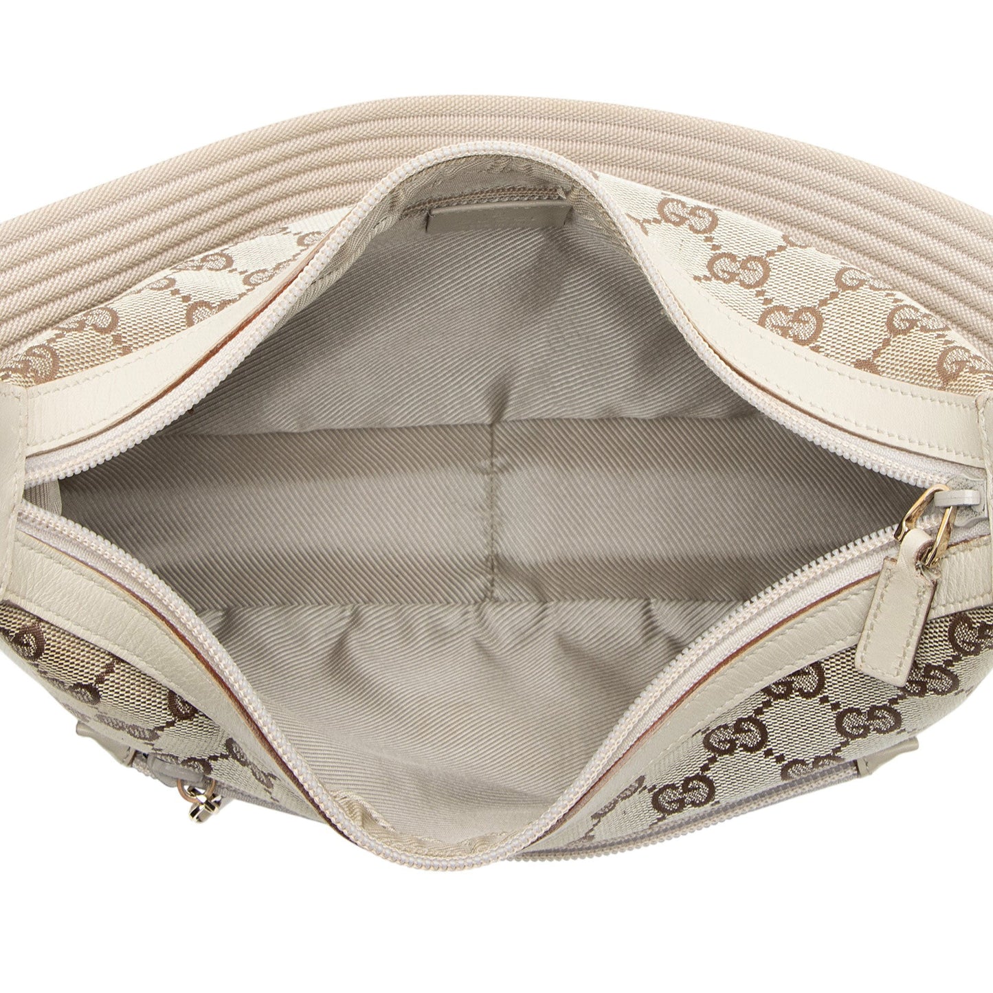 Gucci Vintage GG Canvas Front Pocket Shoulder Bag