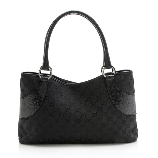 Gucci Vintage GG Canvas Satchel (SHF-12091)