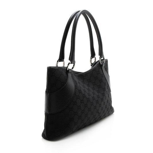 Gucci Vintage GG Canvas Satchel (SHF-12091)