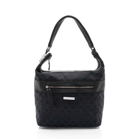 Gucci Vintage GG Canvas Small Shoulder Bag
