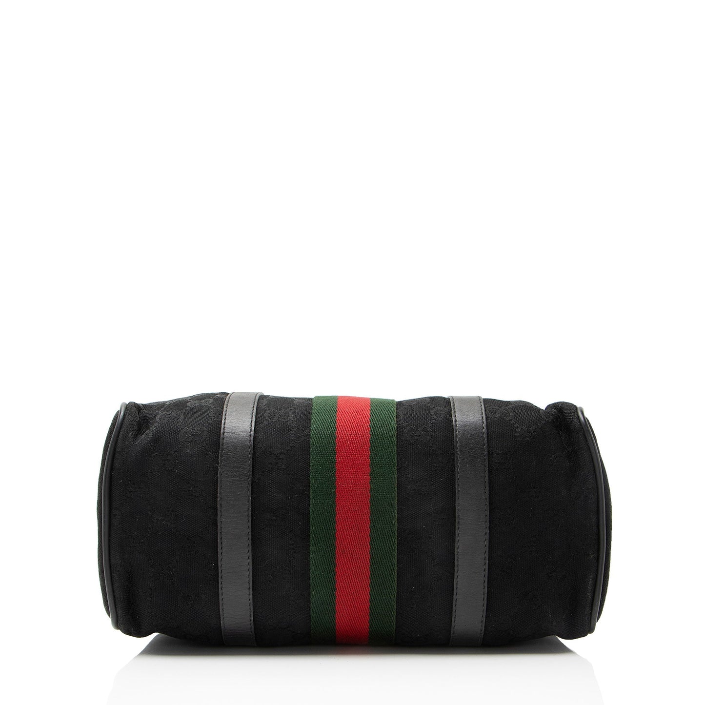 Gucci Vintage GG Canvas Web Small Boston Bag