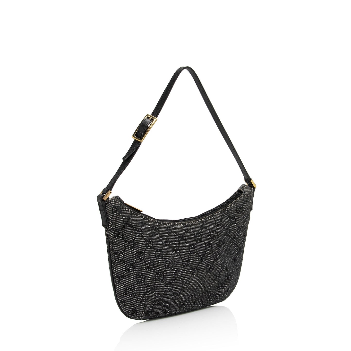 Gucci Vintage GG Denim Small Shoulder Bag (SHF-yTYszL)